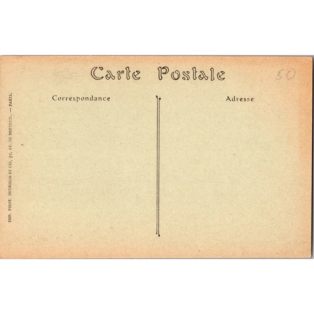 Vintage Beaune La Place Monge‎ France Sepia Postcard by CRÉPIN-PELLION
